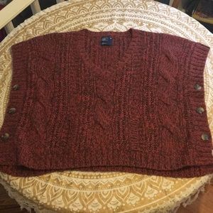 American Eagle outfitters poncho w/front pocket